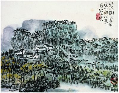 陈子庄（1913～1976） 菜花田小景