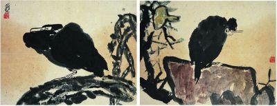 陈子庄（1913～1976） 松鹰图 花鸟