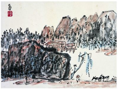 陈子庄（1913～1976） 放牧图
