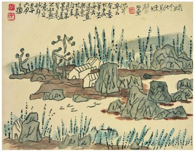 陈子庄（1913～1976） 绿竹助秋声