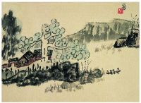 陈子庄（1913～1976） 村渡图