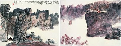 陈子庄（1913～1976） 秋江帆影 山水