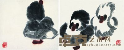 陈子庄（1913～1976） 小鸭图 