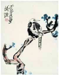 陈子庄（1913～1976） 秋枝小鸟图
