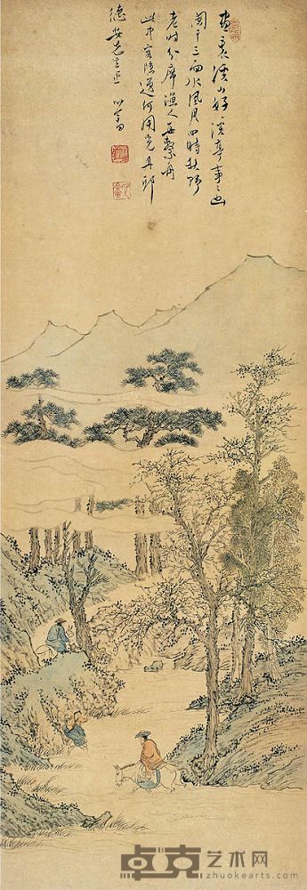 溥儒 画里溪山 立轴 94×33cm