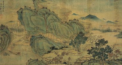 郑环 1580年作 溪山幽居 立轴