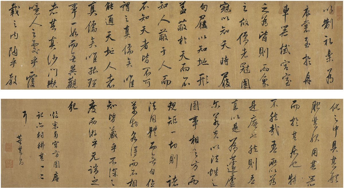 董其昌 行书 临米芾方圆庵记 手卷26×200.5cm