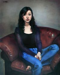 庞茂琨 1999年作 女子肖像