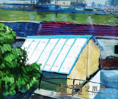王兴伟 2006年作 莫干山室外风景 49×60cm