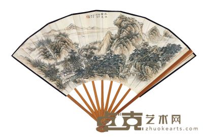王二水（1870～1948）秋江静远图 