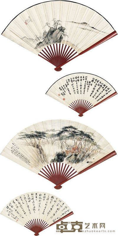 许昭（1887～？）伯行［民国］计明［民国］万佛楼图·书法 