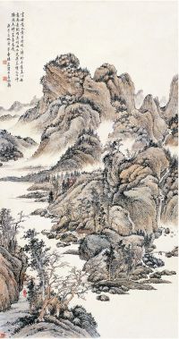 楼辛壶（1880～1950） 溪山访友图