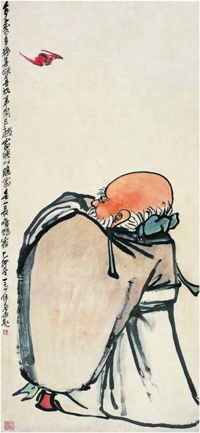 吴昌硕（1844～1927）王 震（1867～1938） 多寿多福图