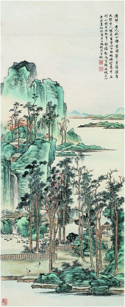 冯超然（1882～1954） 秋山静业图