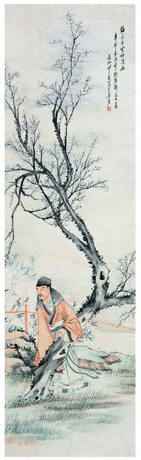 沙 馥（1831～1906） 赏梅图