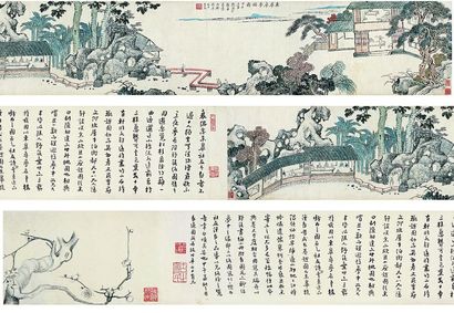 高时丰（1876～1960） 高野侯（1878～1952） 东皋寻梦楼图  梅花