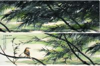 陈佩秋（1923～ ） 绿竹山鸟