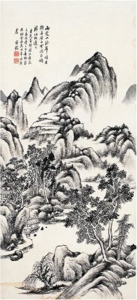 何维檏（1844～1925） 溪山晴峦图