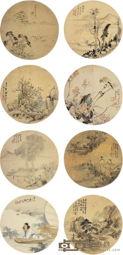 吴 滔（1840～1895）沙 馥（1831～1906）等七家 清人杂画集 
