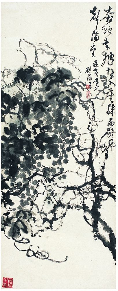 刘海粟 明珠累累 立轴126.5×52cm