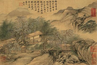 吴历 （款） 梅花草堂 立轴