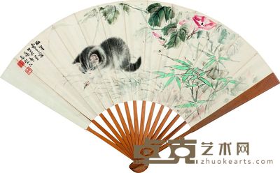 猫嬉图 18×49cm