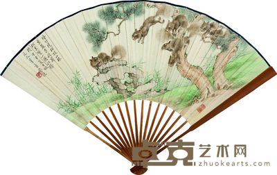 松鼠 18.5×51cm×2