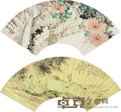 菊花 18×50cm×2