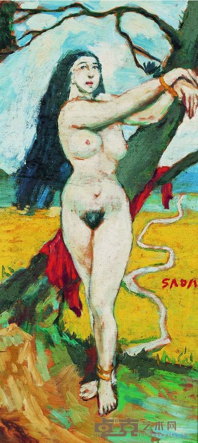 女人体 52×24 CM