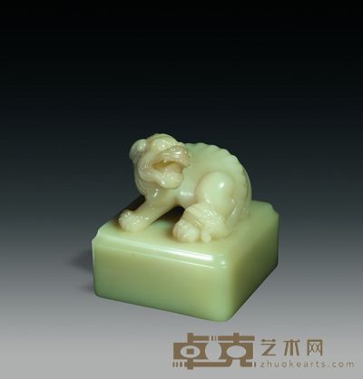芙蓉兽钮方章 5×5×5.5cm