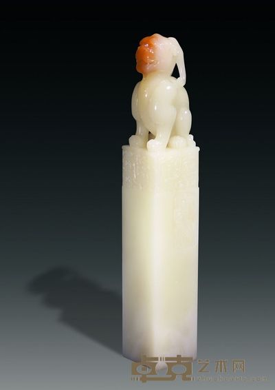 芙蓉印章 2.4×2.4×14.5cm