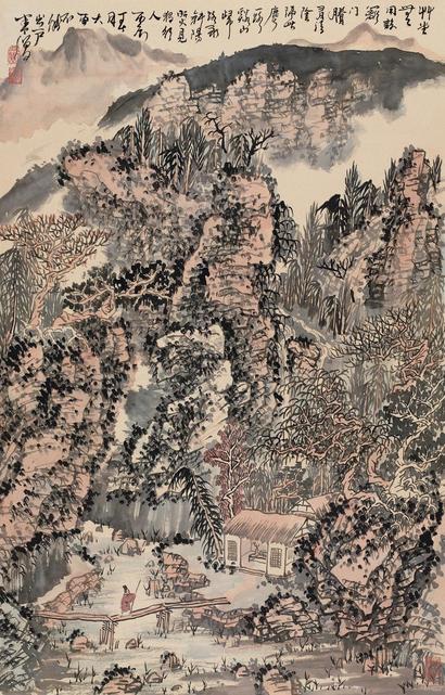 黄秋园 1976年作 夕山草堂 镜心