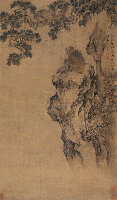 沈铨 1747年作 封侯图 镜心
