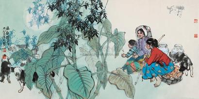 史国良 绿影 镜心