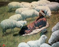 张世申 1983年作 自家的羊群