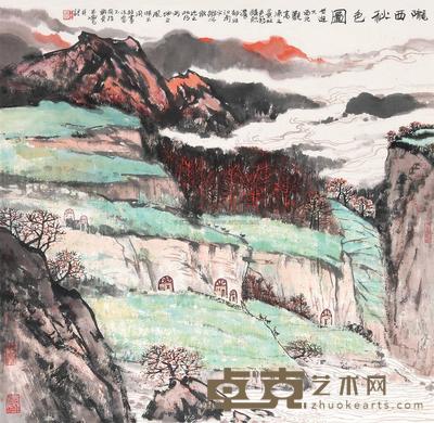 宋玉麟 陇西秋色图 立轴 87.5×90cm