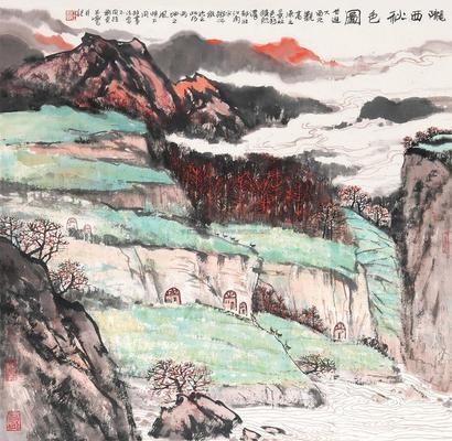 宋玉麟 陇西秋色图 立轴