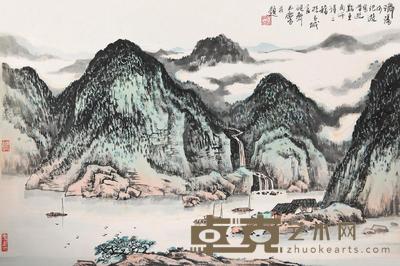 宋玉麟 舞阳河记游 镜心 40×60cm
