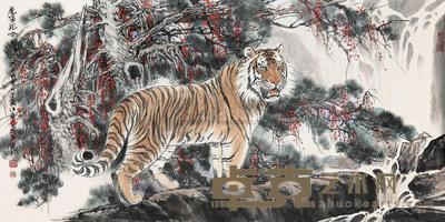 施永成 虎啸龙吟 镜心 68×137cm