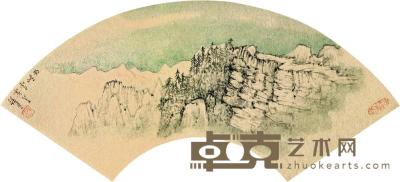 张尔宾 西岭雪霁 镜心 15.5×46cm