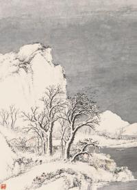 吴石僊 雪景图 立轴