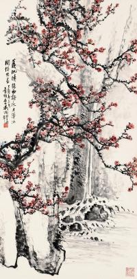 吴徵 丁亥（1947）年作 西溪梅影 立轴