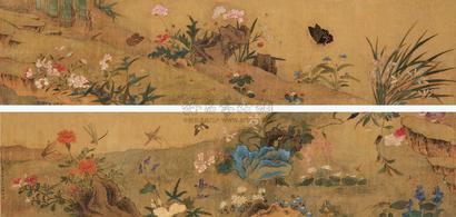 陆治 辛亥（1551）年作 草虫群卉卷 手卷