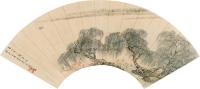 张崟 丙戌（1826）年作 春江送别 扇片