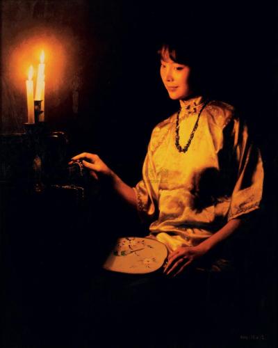 张义波 2002年作 烛光
