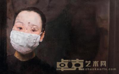 范明正 2008年作 带口罩的女孩 50×80cm