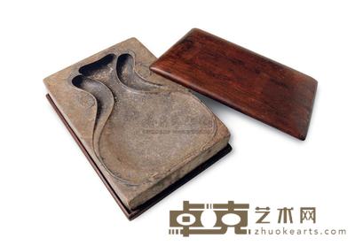 明 古瓶形石砚 19×13cm