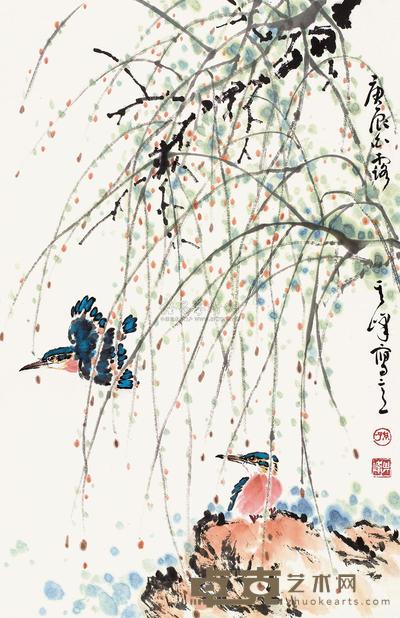 孙其峰 2000年作 春在枝头 立轴 68×44cm