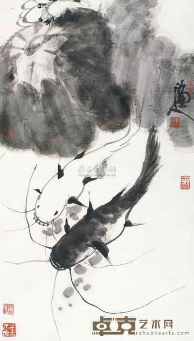 张立辰 知鱼图 镜心 101×57cm