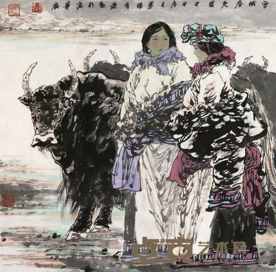 毕建勋 雪域春光 镜心 68×68cm